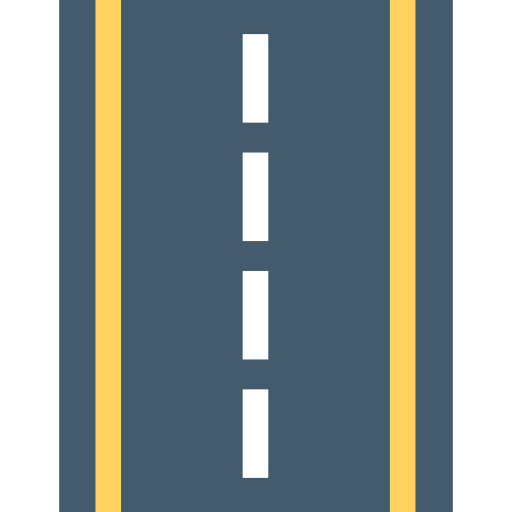 Wide Asphalt Roads inside the villa plot layout