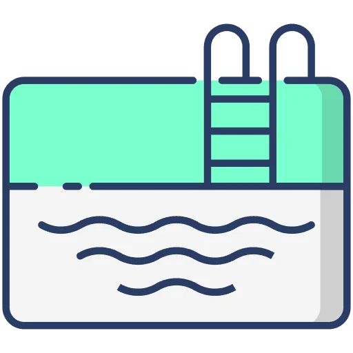 Swimming Pool and Kids Pool in villa layout